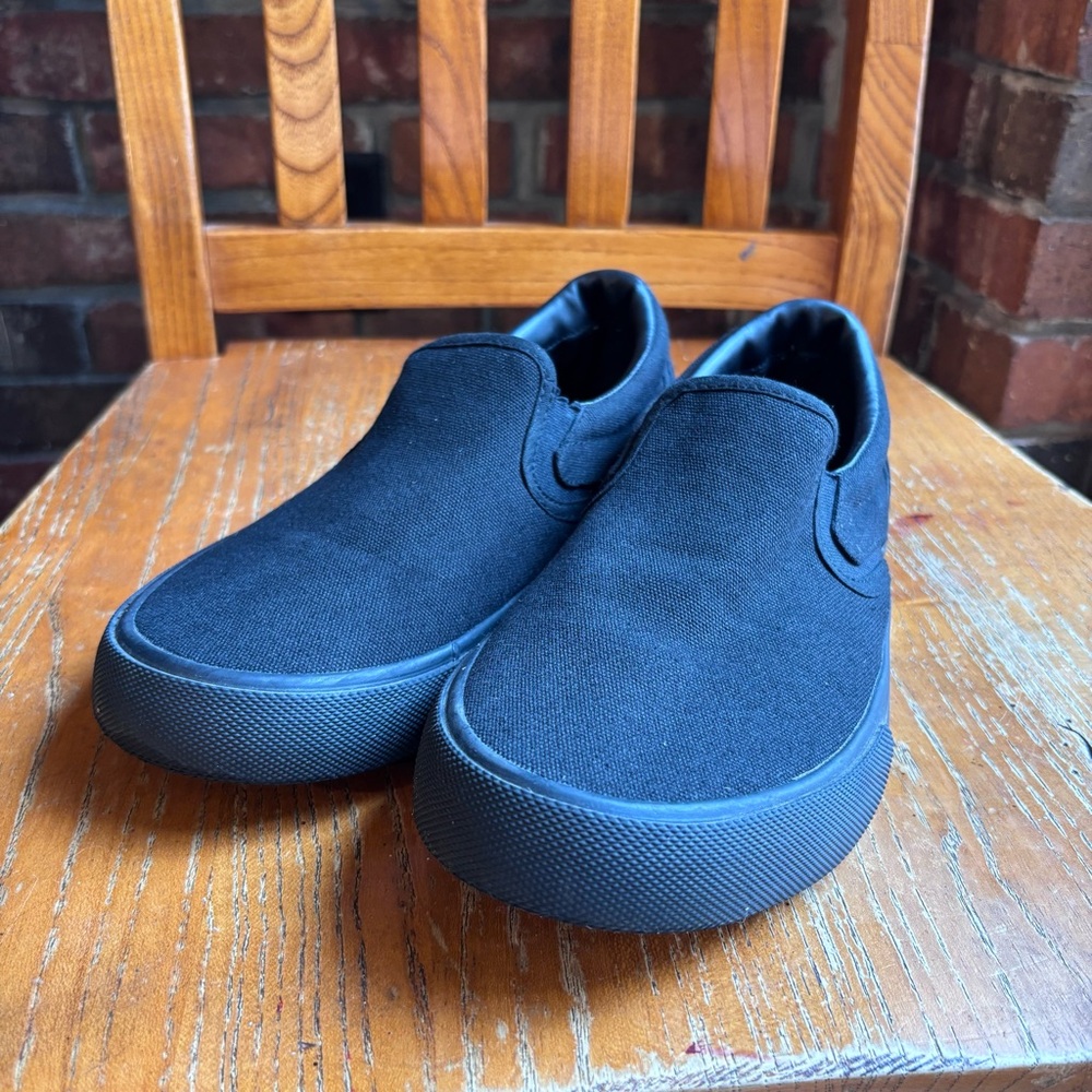 Hurley mens Arlo canvas slip on sneakers shoes black 8.5